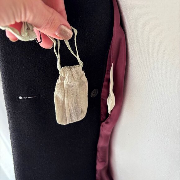 Wilfred Long Black Wool Coat - Picture 14 of 14